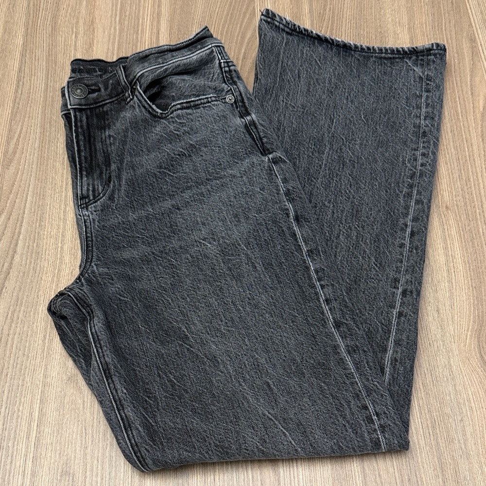 American Eagle 90’s Bootcut Black Acid Wash Jeans Size 10 Regular